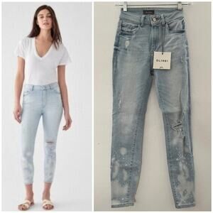 DL1961 Farrow Cropped High Rise Instasculpt Skinny Jeans in Goodwin Size 24 NWT